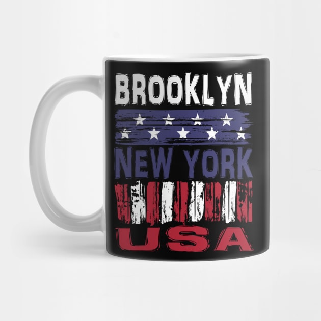 Brooklyn New York USA T-Shirt by Nerd_art